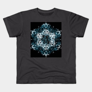 Sapphire Starburst Snowflake Kids T-Shirt